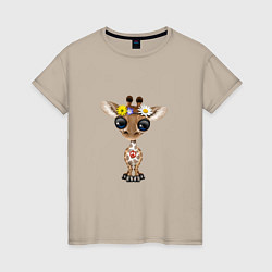 Женская футболка Мир - Жираф