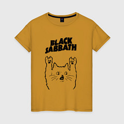Женская футболка Black Sabbath - rock cat
