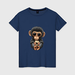 Женская футболка Футбол - Шимпанзе