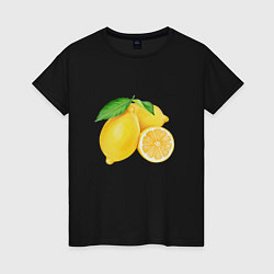 Женская футболка Сочные лимоны