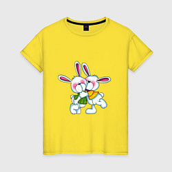 Женская футболка Пара влюбленных заек