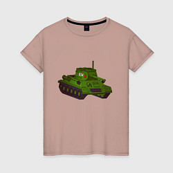 Женская футболка Самый обычный танк