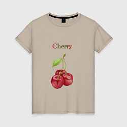 Женская футболка Cherry вишня