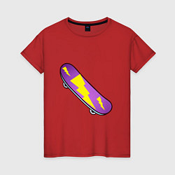 Женская футболка Скейтборд с молнией