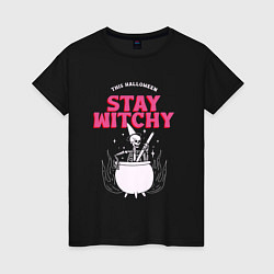 Женская футболка This halloween stay witchy