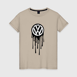 Женская футболка Volkswagen - art logo
