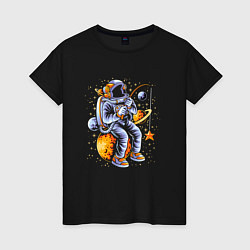 Женская футболка Космическая рыбалка