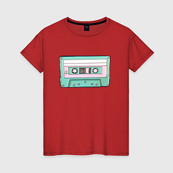 Женская футболка Музыкальная кассета - олды поймут