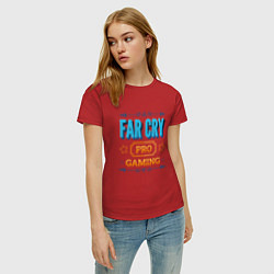 Футболка хлопковая женская Игра Far Cry pro gaming, цвет: красный — фото 2