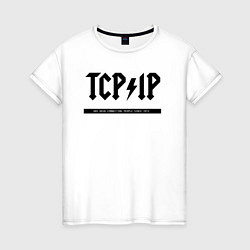 Женская футболка TCPIP Connecting people since 1972