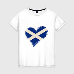 Женская футболка Сердце - Шотландия