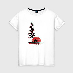 Женская футболка Рождённые в лесу