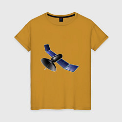 Женская футболка Спутник в космосе