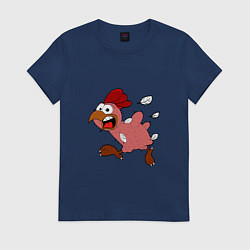 Женская футболка Побег петуха