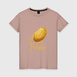 Женская футболка Это картошка