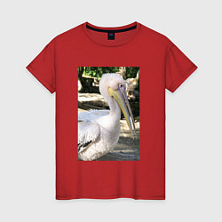 Женская футболка Пеликан в природе