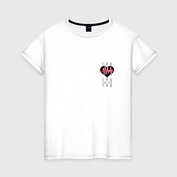 Женская футболка Стук сердца кардиограмма