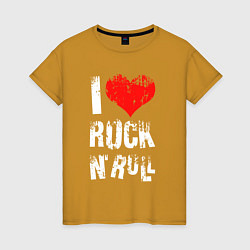 Женская футболка I Love Rock N Roll