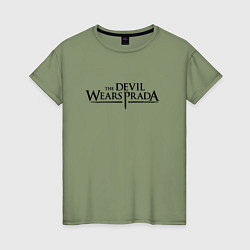 Женская футболка Devil wears prada logo