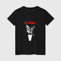 Женская футболка The Catfather