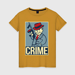 Женская футболка Vault crime boy