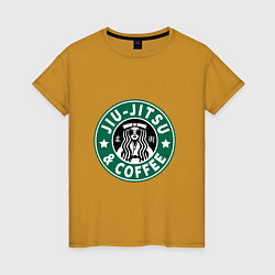 Женская футболка Джиу-Джитсу Кофе