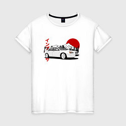 Женская футболка Subaru Impreza WRX Sti Retro JDM