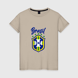 Женская футболка Brasil Football