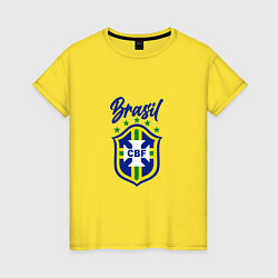 Женская футболка Brasil Football