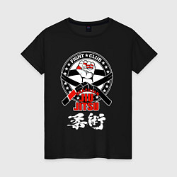 Женская футболка Jiu-jitsu Brazilian fight club logo