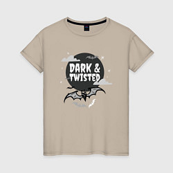 Женская футболка Dark and twisted
