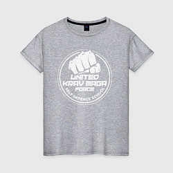 Женская футболка United krav maga force self defense school