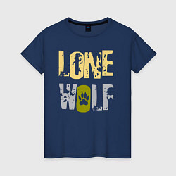 Женская футболка Lone Wolf - одинокий волк