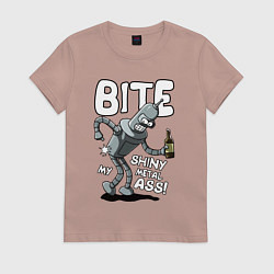 Женская футболка Bender - Bite my ass