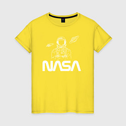 Женская футболка Nasa - космонавт