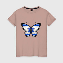Женская футболка Бабочка - Израиль