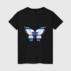 Женская футболка Бабочка - Израиль