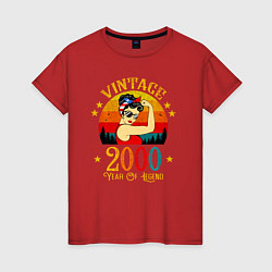 Женская футболка Винтаж 2000 год легенды