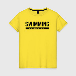 Женская футболка Любитель плавания
