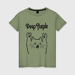 Женская футболка Deep Purple - rock cat