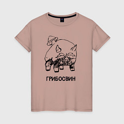 Женская футболка Грибосвин из Сумеру ГЕНШИН ИМПАКТ