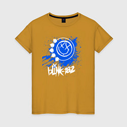 Женская футболка Blink 182 - клякса краски