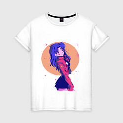 Женская футболка Misato Katsuragi Evangelion