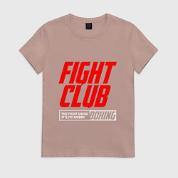 Женская футболка Fight club boxing