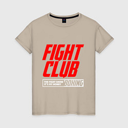 Женская футболка Fight club boxing