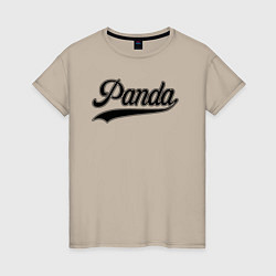 Женская футболка Панда лого