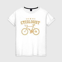 Женская футболка Велосипедист 5 звезд