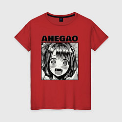 Женская футболка Девушка: ахегао