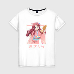Женская футболка Сакура Минамото - Зомбилэнд Сага Месть