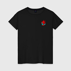 Женская футболка Лого Самурай из Киберпанка 2077